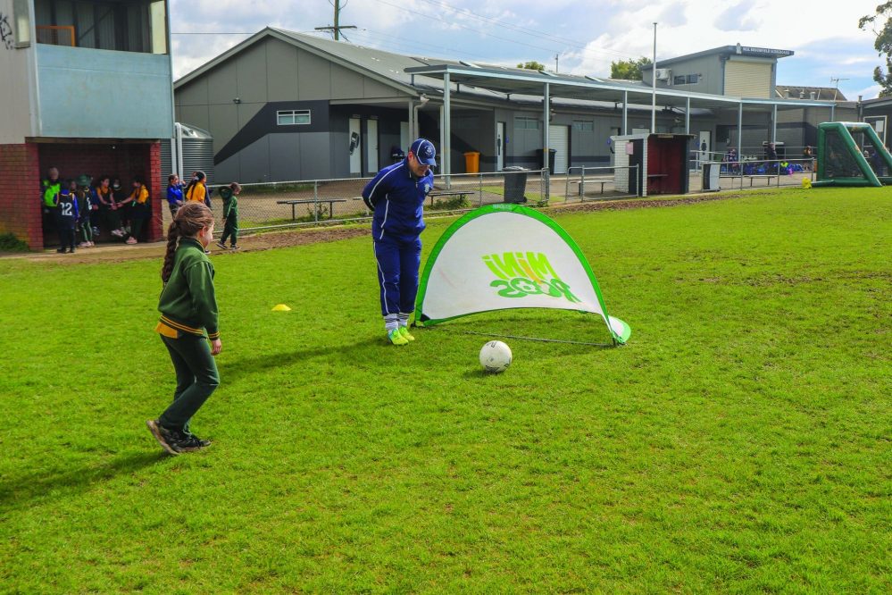 Wallan primary school kicking goals for life skills