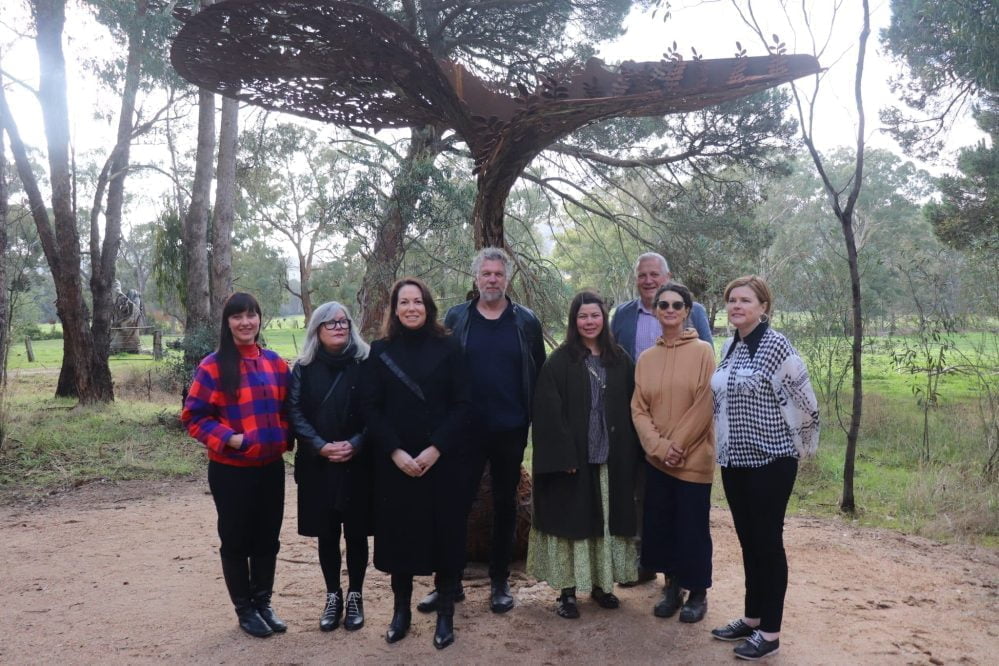 Rail trail artworks officially opened at Trawool Estate