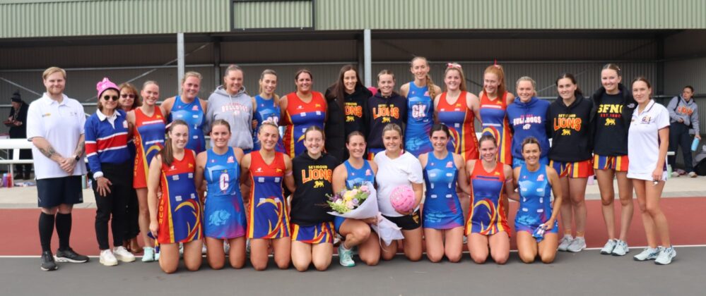230820 - Seymour and Tatura A grade netball teams
