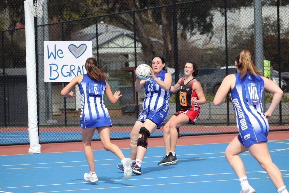 Broadford B Grade vie for flag
