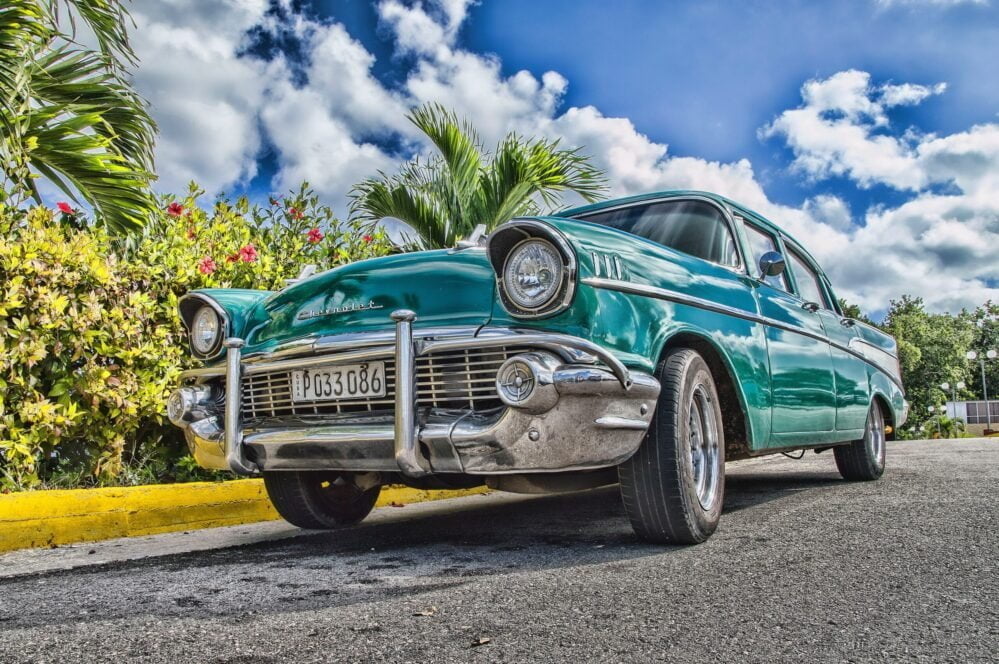 Classic cars on show in Clarkefield