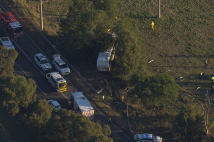 School bus accident on Wandong Road, Kilmore 5 3aw