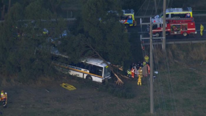 School bus accident on Wandong Road, Kilmore 2 7News 4