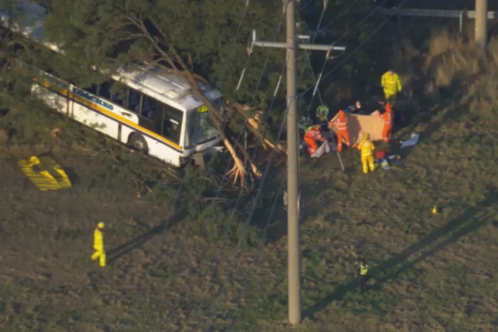 School bus accident on Wandong Road, Kilmore 4 ABC News