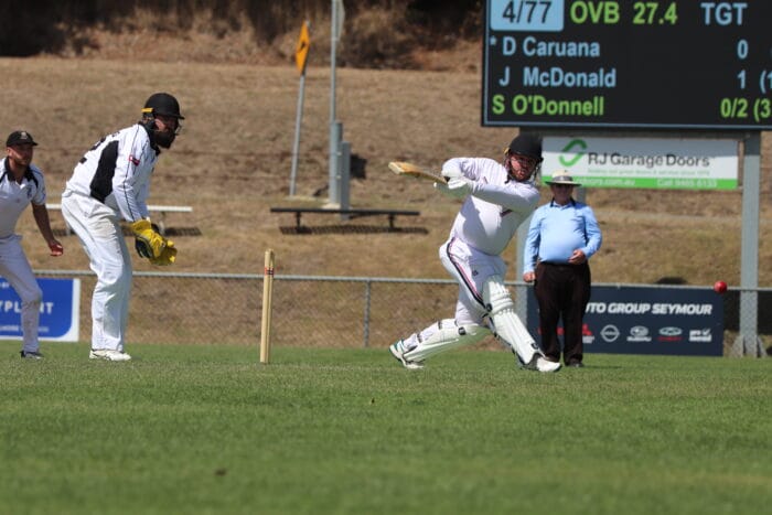 Diggers Rest Bulla Village cricketer Dylan Caruana faced 43 balls on Saturday