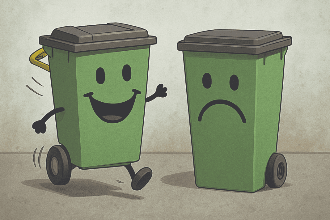 happy and sad bin