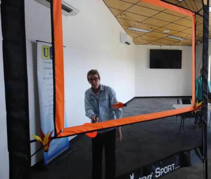 Making the third age a fun age 2 Deirdre Bolland serving Jazzminton 1068w WebRdy