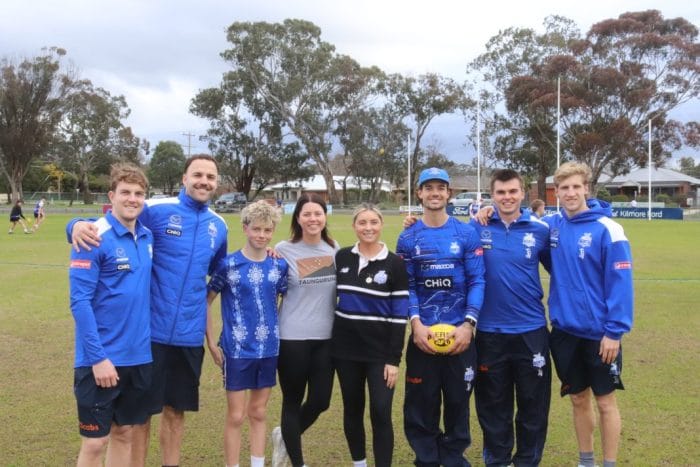 Kangaroos bring AFL experience to Broadford in Dulux club collaboration 1 Kangaroooooos25
