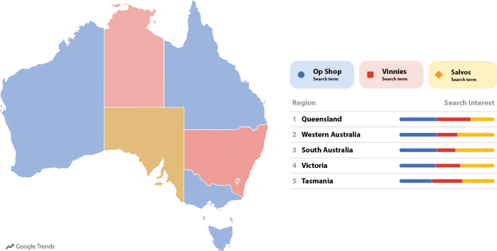 Op Shop Map